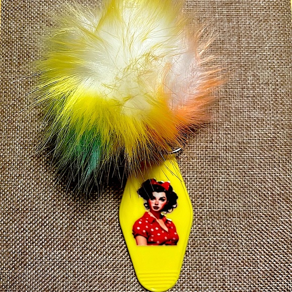 Accessories | Vintage Inspired Pinup Girl Keychain Attitude | Poshmark